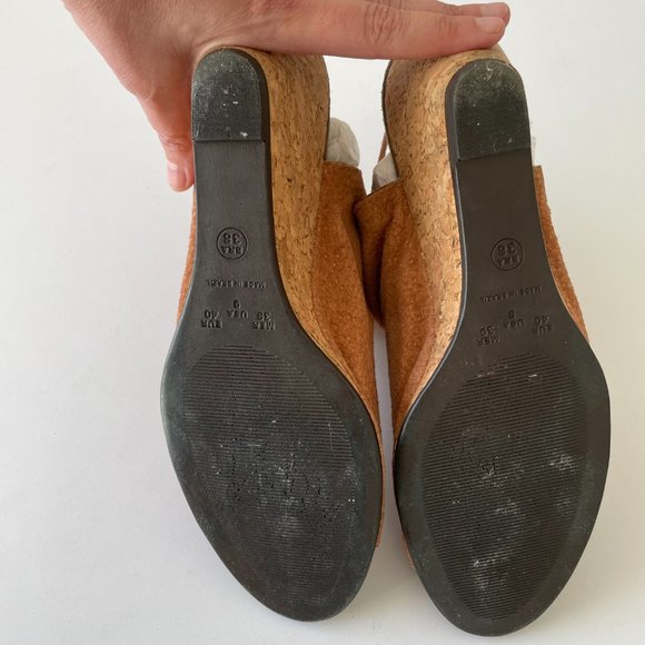 COPY - Comfortable Suede Wedge Heel Sandals for Women in Tan Sz 9 EUC - Picture 5 of 11